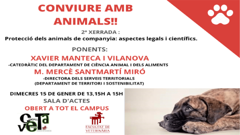 Informació xerrada 2 del cicle conviure amb animals